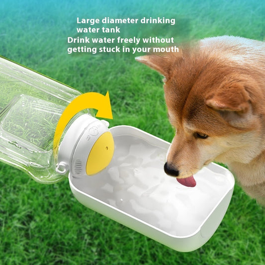 2 In 1 Dog Large Capacity Pets Out Drinking Pot Cat Water Dispenser Portable