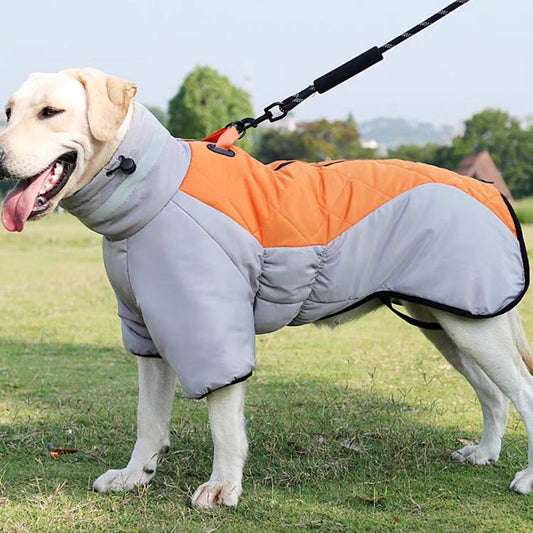 Waterproof Winter Dog Coat. Warm Thickened Vest Jacket for Medium & Large Dogs