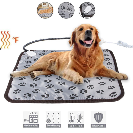 Premium Pet Heating Pad, Waterproof, Chew-Resistant, Fast Heating Indoor Warmer for Dogs & Cats